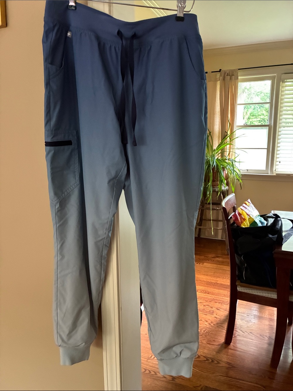 Figs women’s ombré Blue Drawstring scrub bottoms